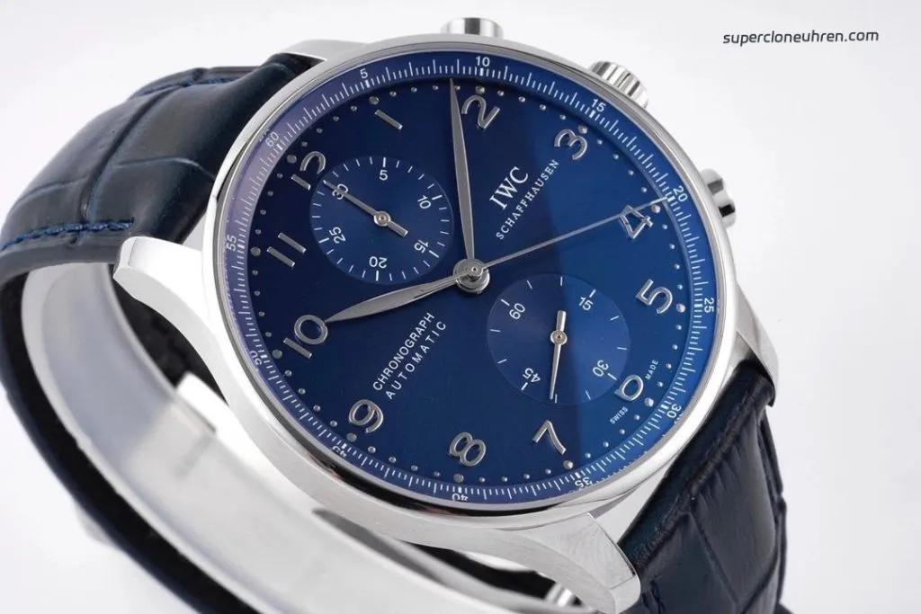1:1 Super Clone Uhr IWC Portugieser Chronograph IW371491 Blaues Zifferblatt 41mm