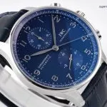 1:1 Super Clone Uhr IWC Portugieser Chronograph IW371491 Blaues Zifferblatt 41mm