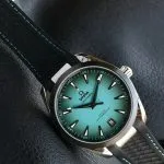 1:1 Super Clone Uhr Omega Seamaster Aqua Terra 220.32.41.21.03.001 Türkis Kautschukband 41mm