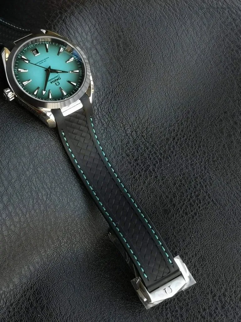 1:1 Super Clone Uhr Omega Seamaster Aqua Terra 220.32.41.21.03.001 Türkis Kautschukband 41mm