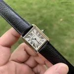 1:1 Super Clone Uhr Cartier Tank Solo WSTA0030 Weißes Zifferblatt 31×24,4 mm