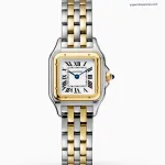 1:1 Super Clone Uhr Cartier Panthère de Cartier W2PN0006 Zweifarbig Gold & Stahl 22×30mm