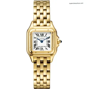 1:1 Super Clone Uhr Cartier Panthère WGPN0008 Gelbgold 22×30 mm