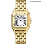 1:1 Super Clone Uhr Cartier Panthère WGPN0009 Vollgold Damenuhr 27×37 mm