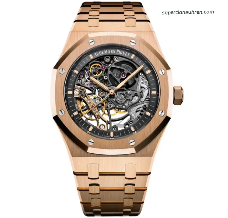 <span class="scu-card-title">1:1 Super Clone Uhr Audemars Piguet Royal Oak 15407OR Rotgold Skelett-Zifferblatt 41mm</span><div class="wpkj-loop-price"><span class="wpkj-loop-currency">€</span><span class="wpkj-loop-amount">757</span></div>