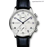 1:1 Super Clone Uhr IWC Portugieser IW371446 mit blauen Zeigern und Automatikwerk