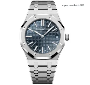 1:1 Super Clone Uhr Audemars Piguet Royal Oak 15510ST.OO.1320ST.06 Blaues Zifferblatt Edelstahl 41mm