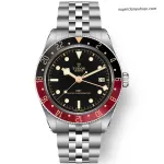1:1 Super Clone Uhr Tudor Black Bay GMT 79830RB Pepsi-Lünette Stahlband 39mm