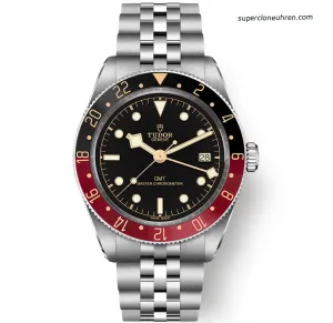 1:1 Super Clone Uhr Tudor Black Bay GMT 79830RB Pepsi-Lünette Stahlband 39mm