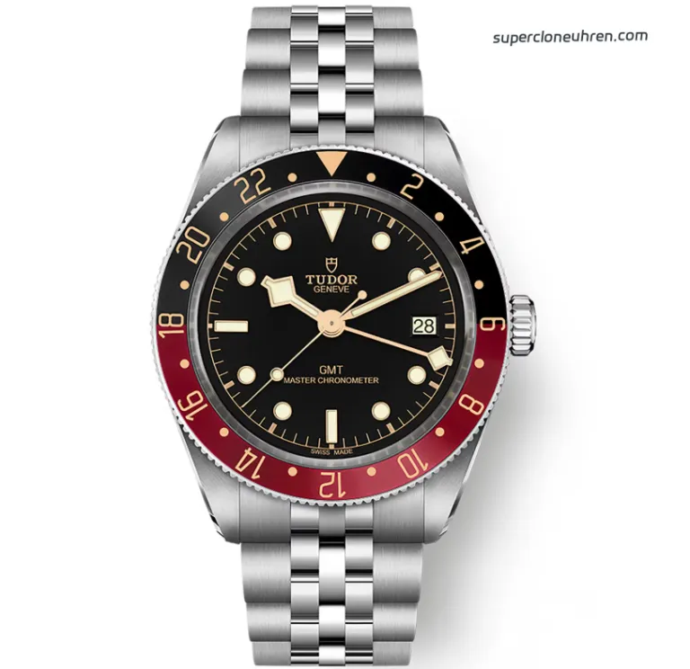 1:1 Super Clone Uhr Tudor Black Bay GMT 79830RB Pepsi-Lünette Stahlband 39mm