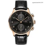 1:1 Super Clone Uhr IWC Portugieser IW371625 Roségold PVD-Gehäuse mit Chronograph