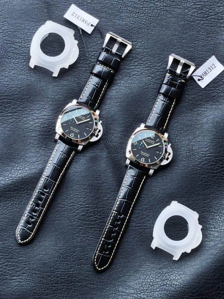 1:1 Super Clone Uhr Panerai Luminor Marina PAM01312 Blaue Sekunde Edelstahl 44mm