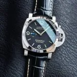 1:1 Super Clone Uhr Panerai Luminor Marina PAM01312 Blaue Sekunde Edelstahl 44mm