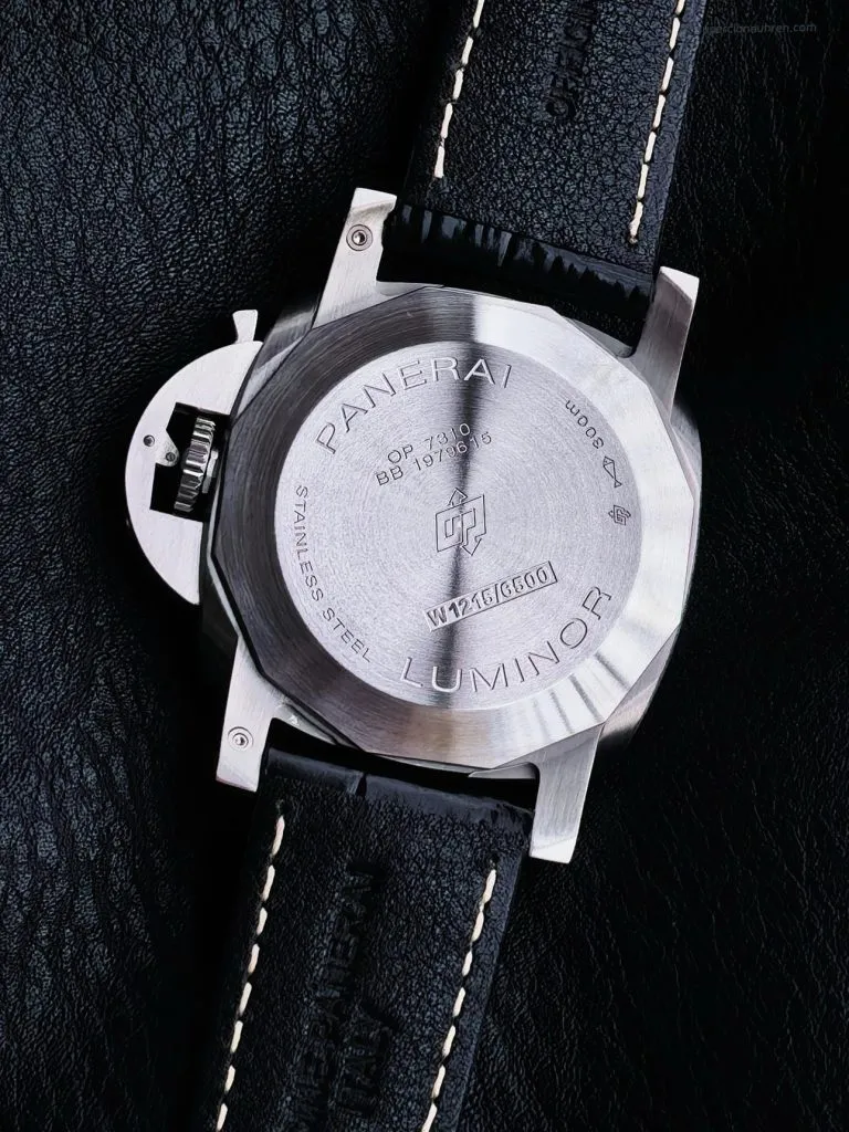 1:1 Super Clone Uhr Panerai Luminor Marina PAM01312 Blaue Sekunde Edelstahl 44mm