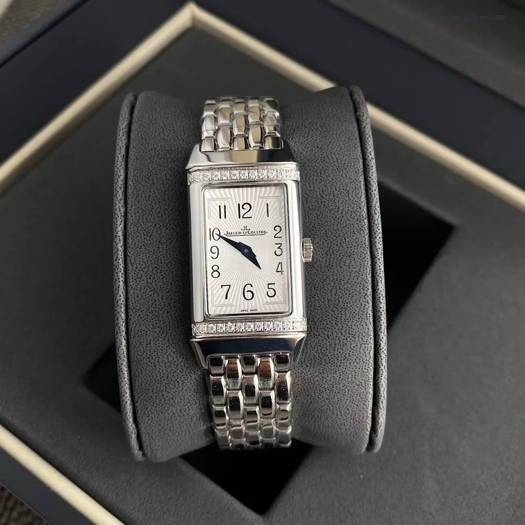 1:1 Super Clone Uhr Jaeger-LeCoultre Reverso Q3288120 Edelstahl mit Diamanten