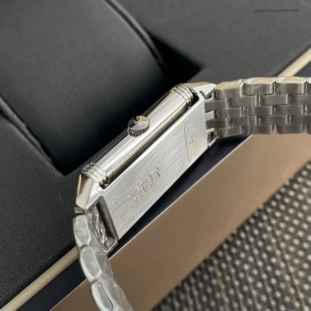 1:1 Super Clone Uhr Jaeger-LeCoultre Reverso Q3288120 Edelstahl mit Diamanten