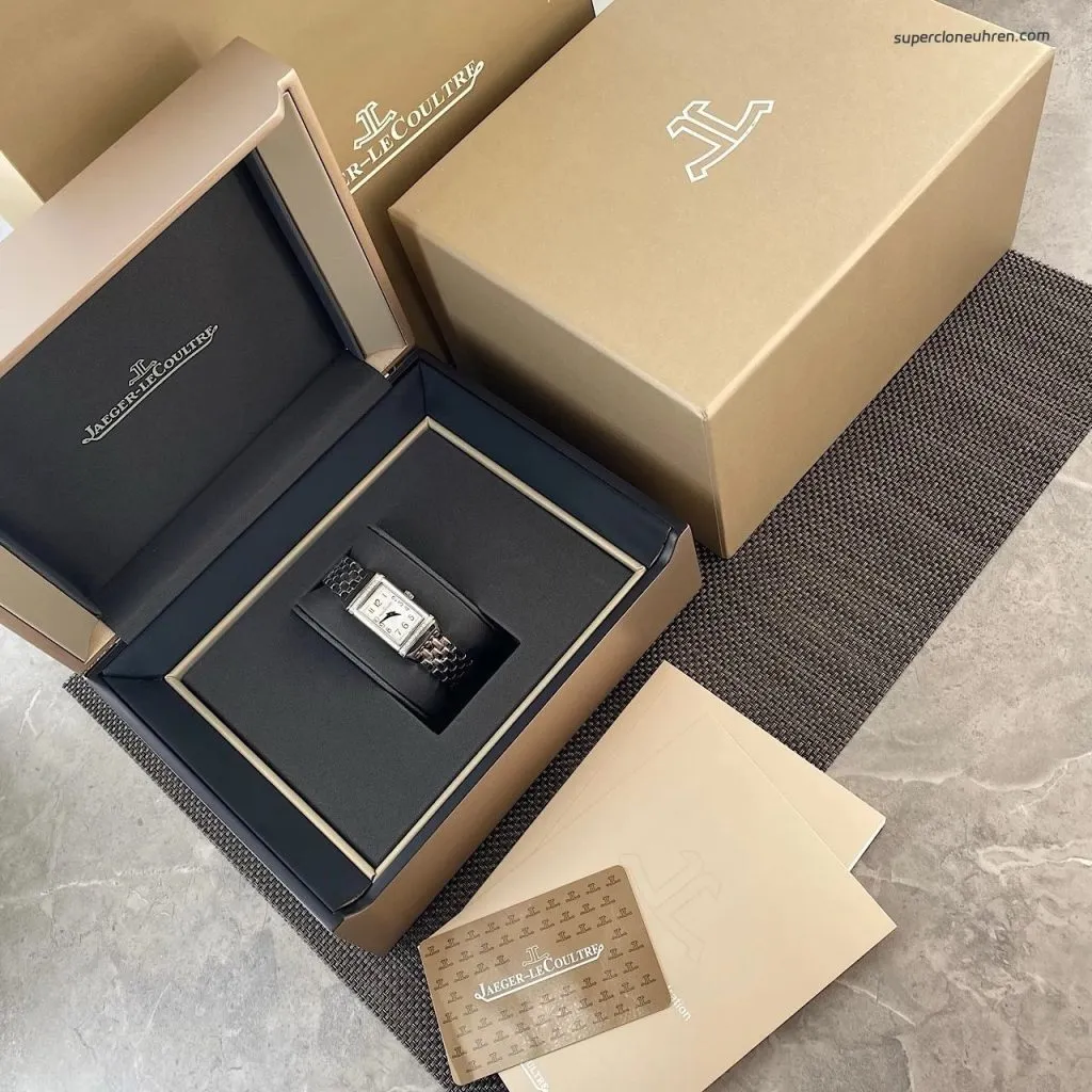 1:1 Super Clone Uhr Jaeger-LeCoultre Reverso Q3288120 Edelstahl mit Diamanten