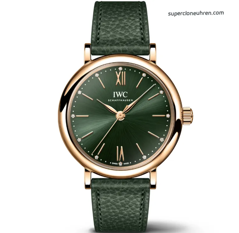 <span class="scu-card-title">1:1 Super Clone Uhr IWC Portofino IW357415 Roségold Grünes Zifferblatt 34mm（Schweizer Uhrwerk）</span><div class="wpkj-loop-price"><span class="wpkj-loop-currency">€</span><span class="wpkj-loop-amount">568</span></div>