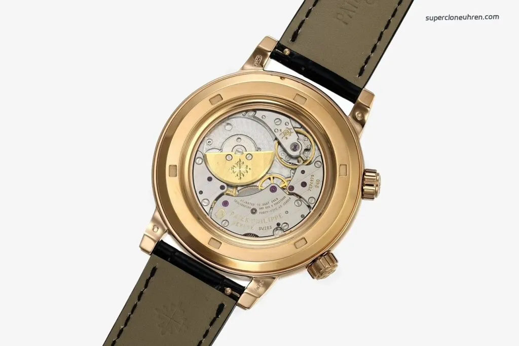 1:1 Super Clone Uhr Patek Philippe Celestial 6104R-001 Roségold mit Diamanten 44mm