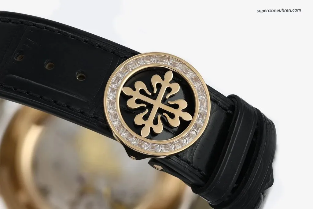 1:1 Super Clone Uhr Patek Philippe Celestial 6104R-001 Roségold mit Diamanten 44mm