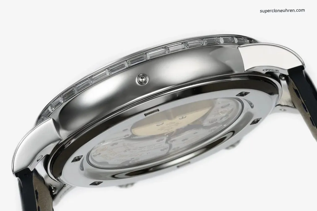 1:1 Super Clone Uhr Patek Philippe Grand Complications 6104G-001 Weißgold mit Diamanten 44mm
