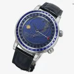 1:1 Super Clone Uhr Patek Philippe Grand Complications 6104/11P-010 Weißgold mit Mondphase 44mm
