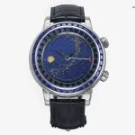 1:1 Super Clone Uhr Patek Philippe Grand Complications 6104/11P-010 Weißgold mit Mondphase 44mm