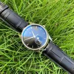 1:1 Super Clone Uhr Jaeger-LeCoultre Master Ultra Thin Mondphase 1368470 Schwarz 39mm