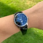 1:1 Super Clone Uhr Jaeger-LeCoultre Master Ultra Thin Mondphase 1368470 Schwarz 39mm