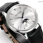1:1 Super Clone Uhr Jaeger-LeCoultre Master Ultra Thin Moon 1368420 Edelstahl Silberzifferblatt 39 × 9,9 mm