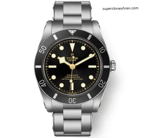 1:1 Super Clone Uhr Tudor Black Bay 54 M79000N-0001 Edelstahl Gelbgold-Zeiger 37mm
