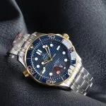 1:1 Super Clone Uhr Omega Seamaster 300M 210.20.42.20.03.001 Bicolor Blau 42mm
