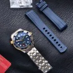 1:1 Super Clone Uhr Omega Seamaster 300M 210.20.42.20.03.001 Bicolor Blau 42mm