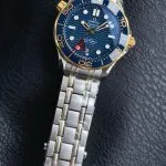 1:1 Super Clone Uhr Omega Seamaster 300M 210.20.42.20.03.001 Bicolor Blau 42mm