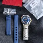 1:1 Super Clone Uhr Omega Seamaster 300M 210.20.42.20.03.001 Bicolor Blau 42mm