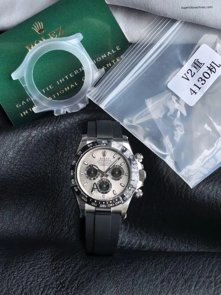 Super Clone Rolex Daytona M116519LN-0027 Weißgold Zementgrau 40mm