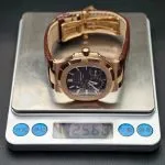1:1 Super Clone Uhr Patek Philippe Nautilus 5712R-001 Roségold Mondphase 40mm