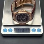 1:1 Super Clone Uhr Patek Philippe Nautilus 5724R-001 Roségold Moissanit 40mm
