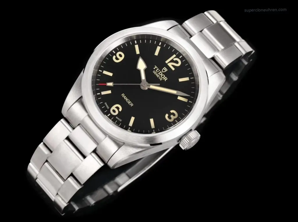 Super Clone Tudor Ranger M79950-0001 Edelstahl Schwarzes Zifferblatt 39mm