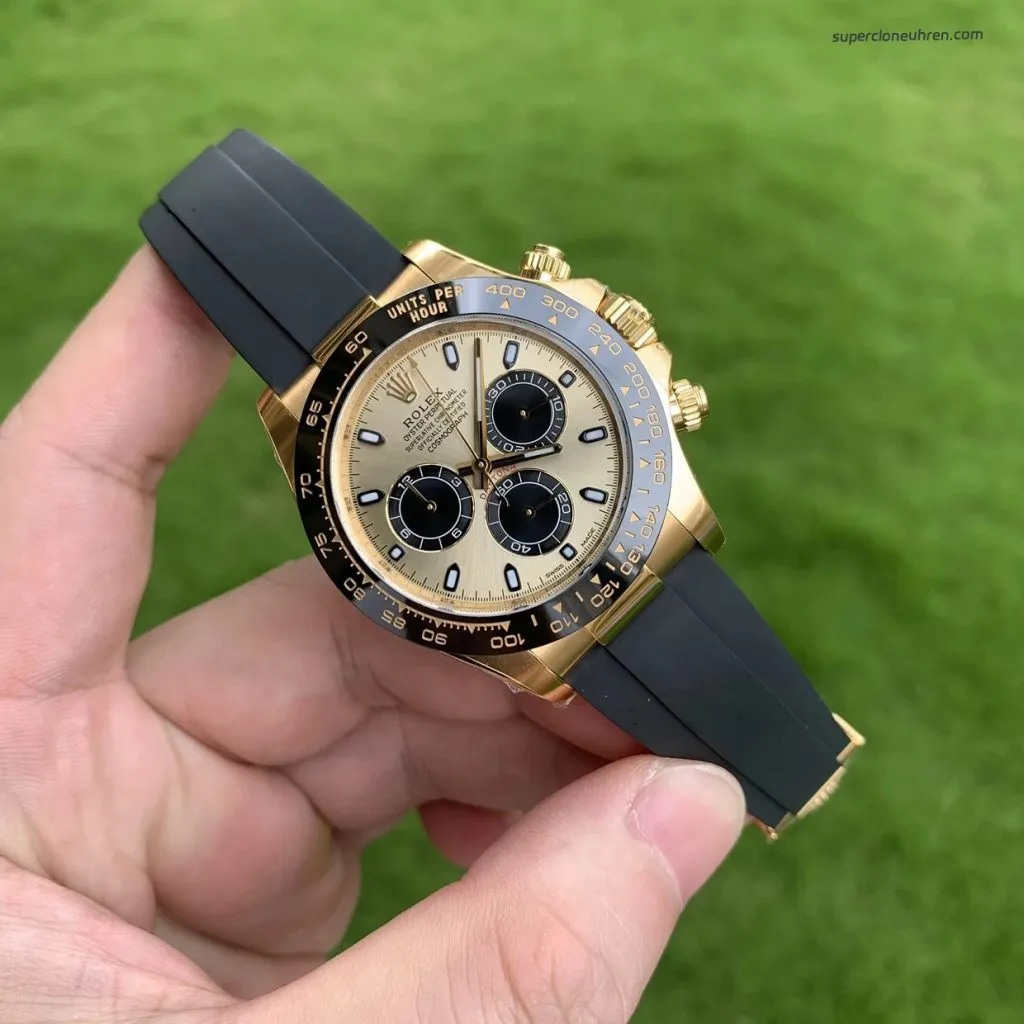 1:1 Super Clone Rolex Daytona M116518ln-0048 Gelbgold Schwarz 40mm