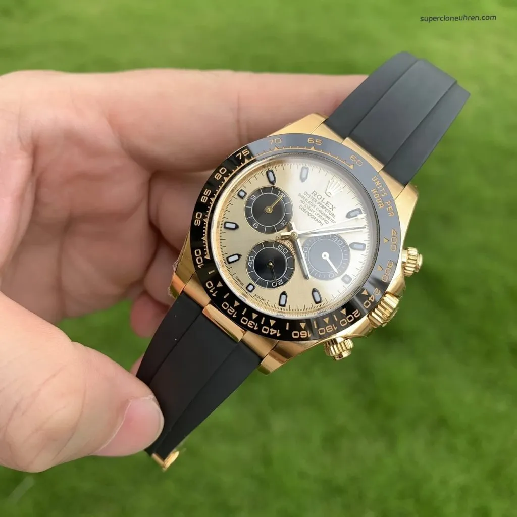 1:1 Super Clone Rolex Daytona M116518ln-0048 Gelbgold Schwarz 40mm