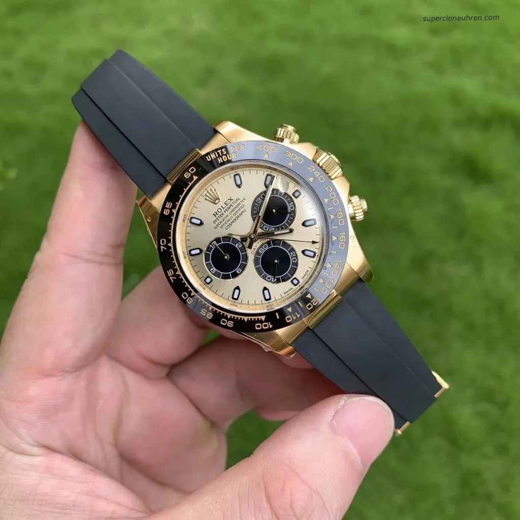 1:1 Super Clone Rolex Daytona M116518ln-0048 Gelbgold Schwarz 40mm