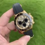 1:1 Super Clone Rolex Daytona M116518ln-0048 Gelbgold Schwarz 40mm