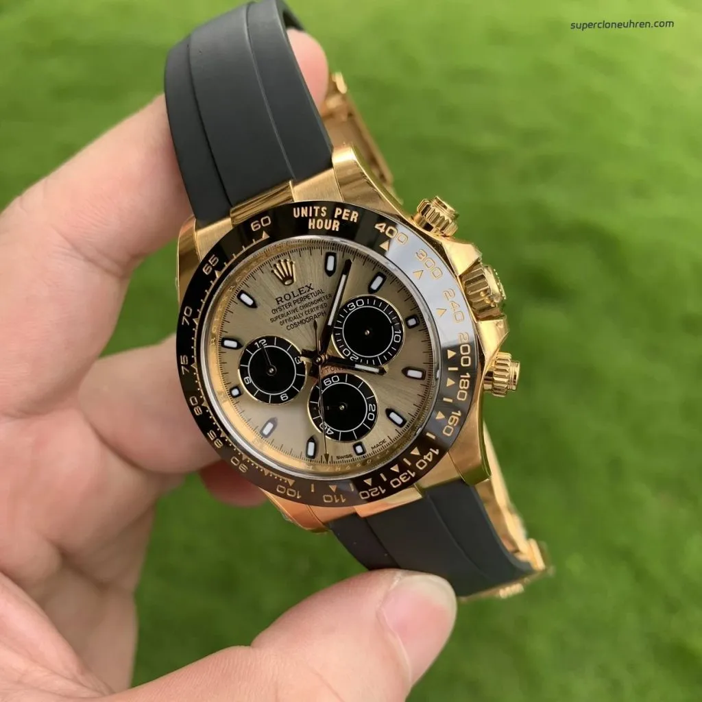 1:1 Super Clone Rolex Daytona M116518ln-0048 Gelbgold Schwarz 40mm