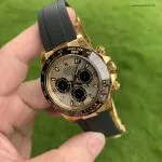1:1 Super Clone Rolex Daytona M116518ln-0048 Gelbgold Schwarz 40mm
