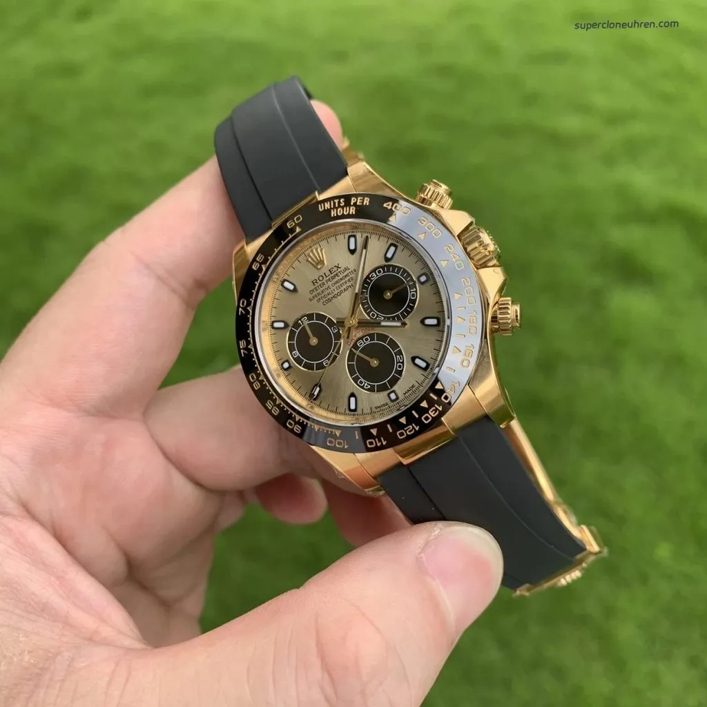 1:1 Super Clone Rolex Daytona M116518ln-0048 Gelbgold Schwarz 40mm
