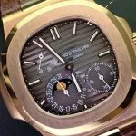 1:1 Super Clone Uhr Patek Philippe Nautilus 5712R-001 Roségold Mondphase 40mm