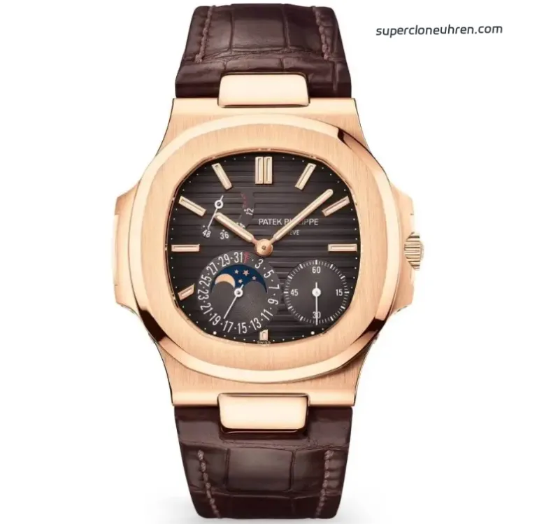 <span class="scu-card-title">1:1 Super Clone Uhr Patek Philippe Nautilus 5712R-001 Roségold Mondphase 40mm</span><div class="wpkj-loop-price"><span class="wpkj-loop-currency">€</span><span class="wpkj-loop-amount">2,743</span></div>