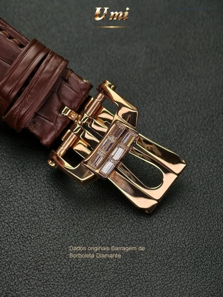 1:1 Super Clone Uhr Patek Philippe Nautilus 5724R-001 Roségold Moissanit 40mm