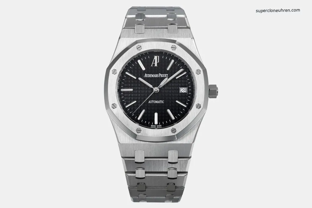 1:1 Super Clone Uhr Audemars Piguet Royal Oak 15300ST Schwarzes Zifferblatt Edelstahl 39mm